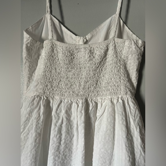 Zara White Midi Dress with Button Detail - Picture 7 of 8